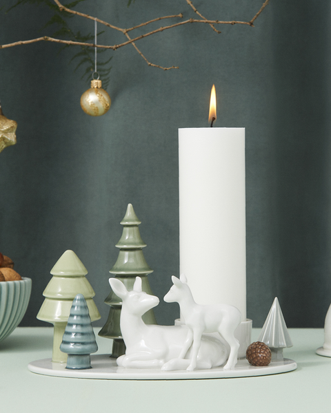 Candle Holder | Winter Stories | Deer & Fawn