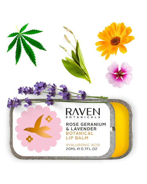 Raven Botanicals | Lavender & Geranium Lip Balm