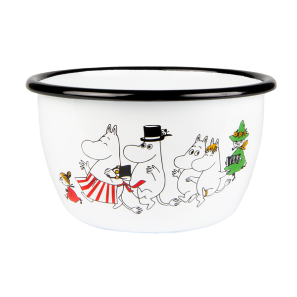 MOOMIN | Enamel Bowl  | Moomin Valley | 0.60L