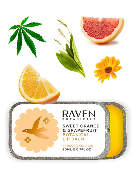 Raven Botanicals | Sweet Orange & Grapefruit Lip Balm