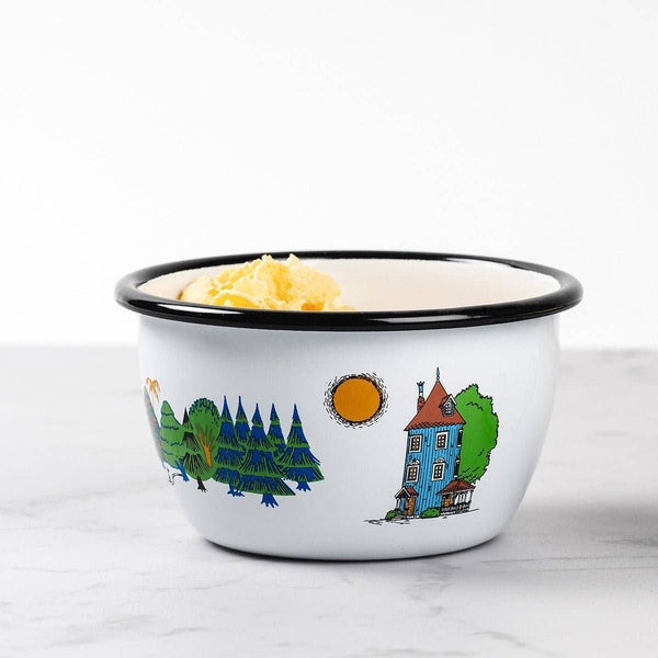 MOOMIN | Enamel Bowl  | Moomin Valley | 0.60L