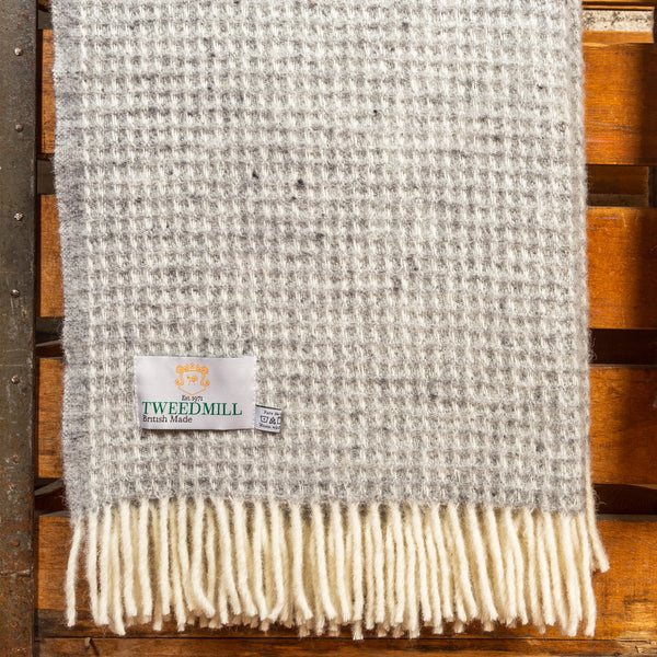 Throw | Waffle | Silver Grey.