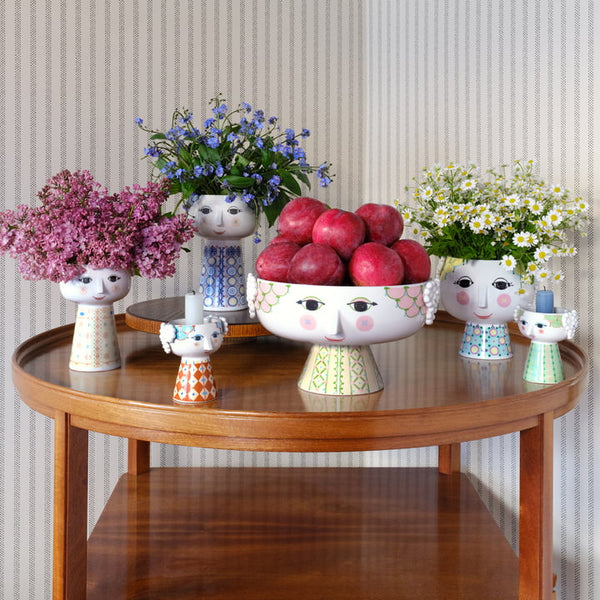 Eva Vase | Lavender/Yellow
