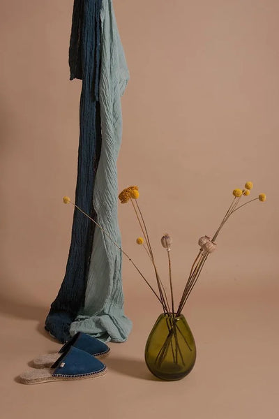 Linen Scarf | Bleu de Japon