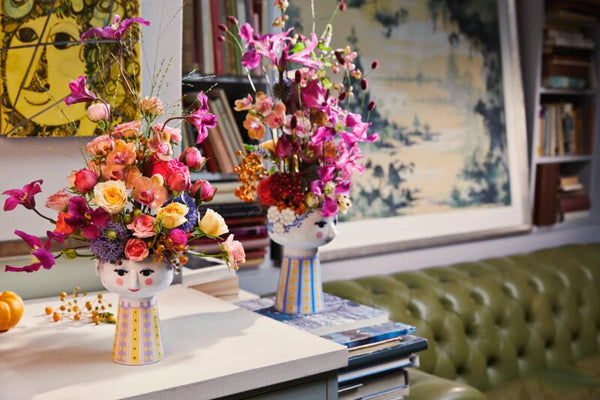 Eva Vase | Lavender/Yellow