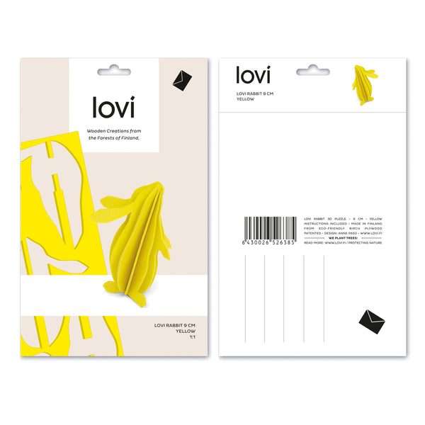 Rabbit | Yellow | 9 cm