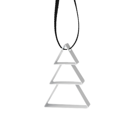 Figure Christmas Tree Ornament - White