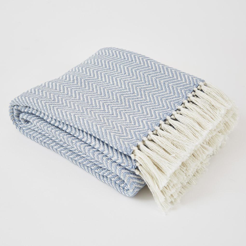 Herringbone Blanket |100% Recycled Plastic Bottles | Lavender