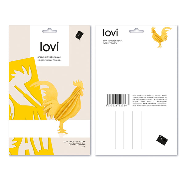 Rooster | Warm Yellow | 10 cm