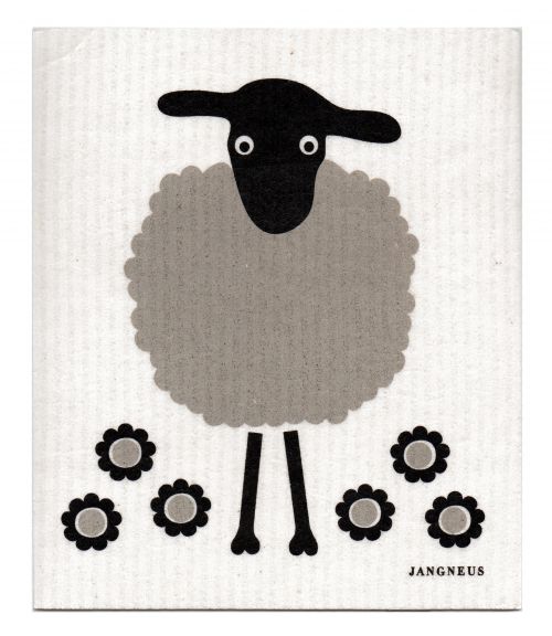 Tea towel & Dishcloth Bundle | Black Sheep