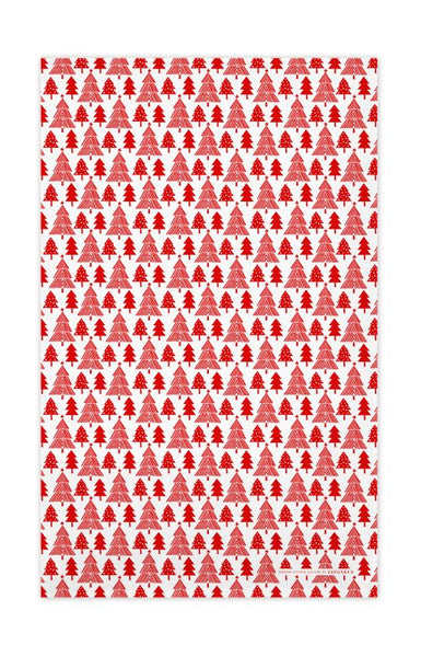Tea towel & Dishcloth Bundle | Red Christmas
