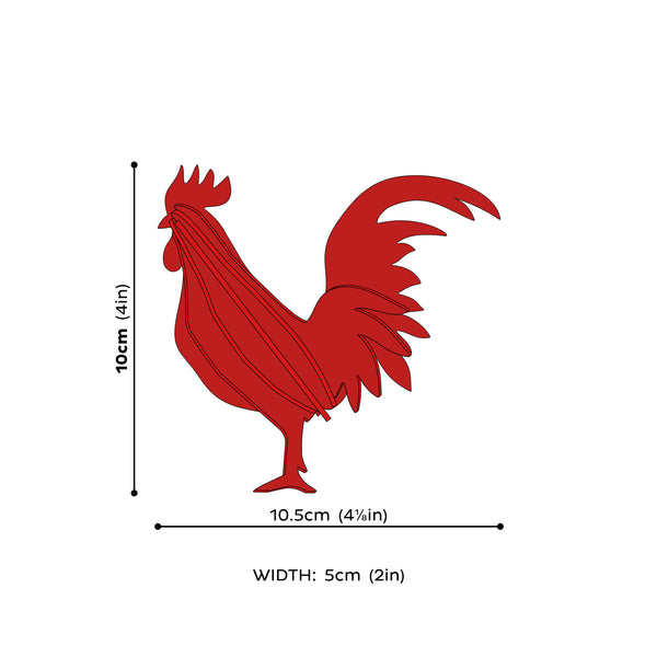 Rooster | Warm Yellow | 10 cm
