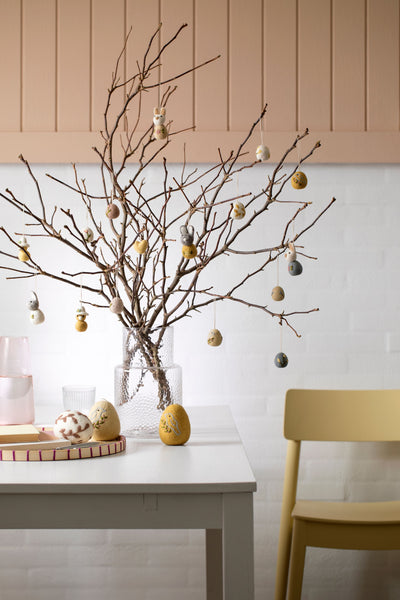 Mini Wool eggs | Light |Set of 8