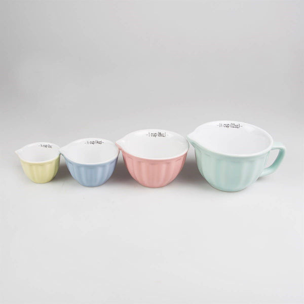 Measuring Cups | Retro Pastel | Set Of 4