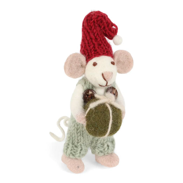 White Mouse | Light Green Pants & Present | Small