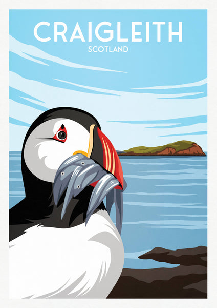 Poster | Craigleith Island & Puffin | North Berwick