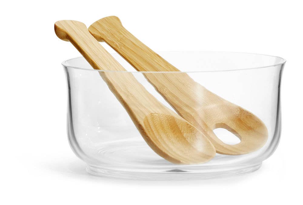 Nature bowl with bamboo server