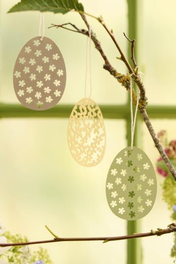 Easter decoration | Paper |set of 2 | Yellow