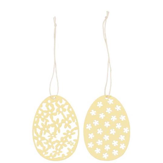 Easter decoration | Paper |set of 2 | Yellow