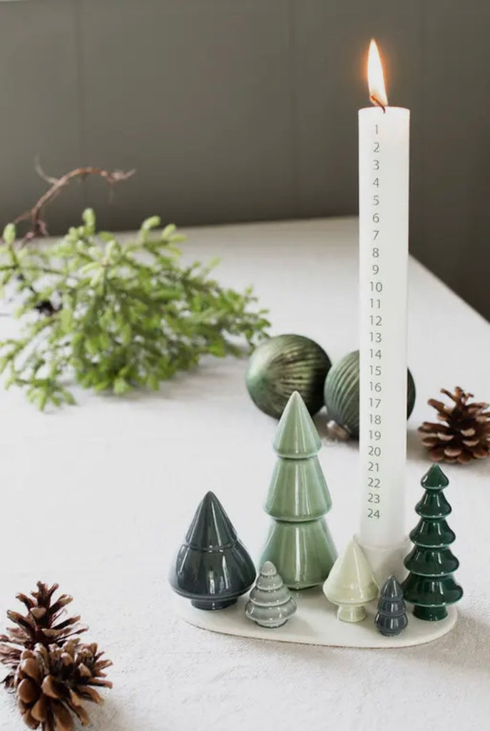 Advent Candle | Winter Stories | Ø 3.0 | White