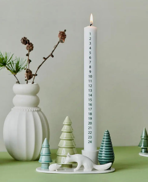 Advent Candle | Winter Stories | Ø 3.0 | White