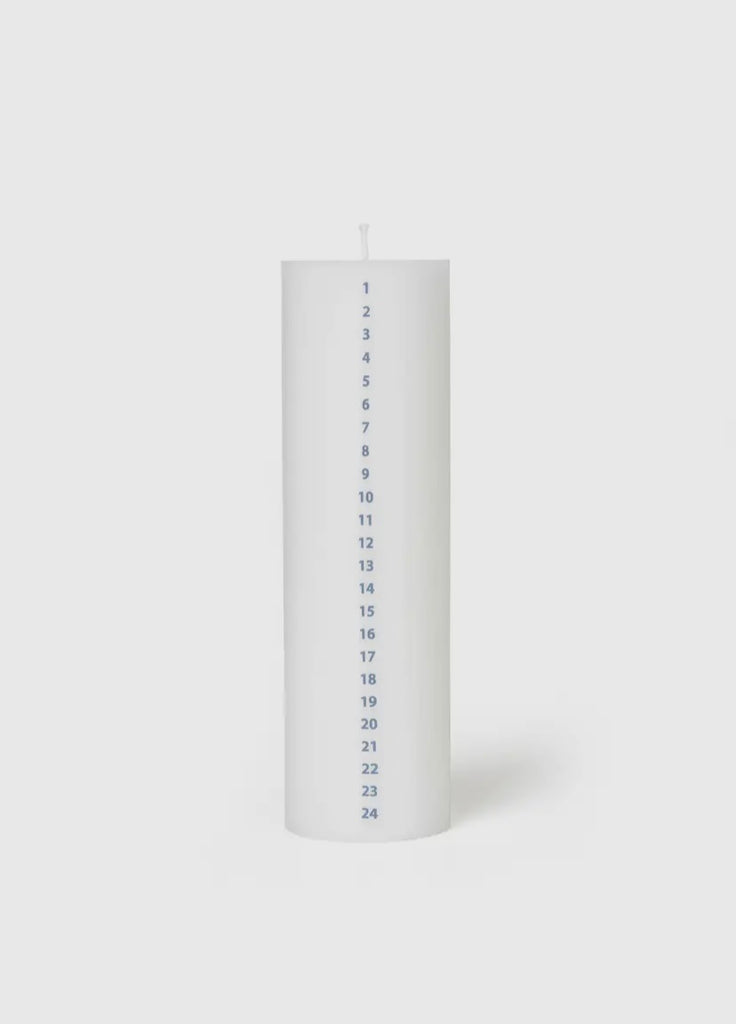 Advent Candle | Winter Stories | Ø 6cm | White