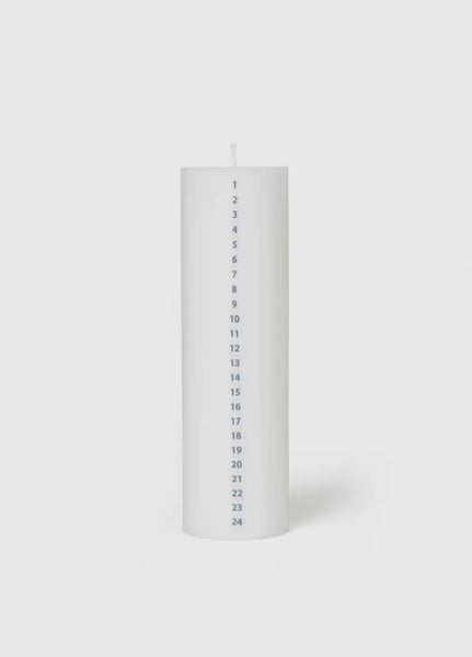 Advent Candle | Winter Stories | Ø 6cm | White