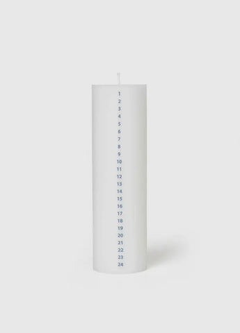 Advent Candle | Winter Stories | Ø 6cm | White
