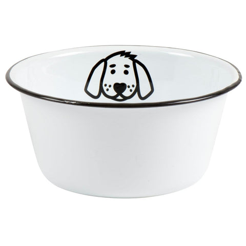 Enamel Dog Bowl - Medium