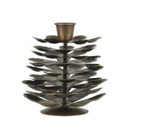 Cone Candle Holder | for Dinner Candle | Brass Finish