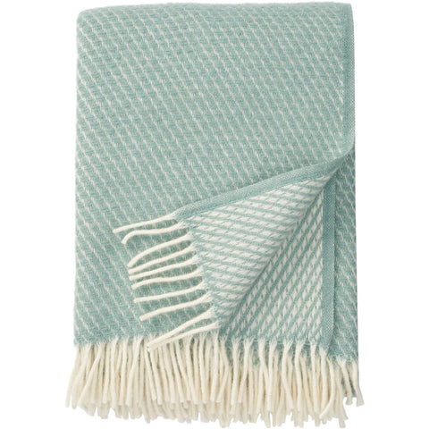 Eco Lambswool Throw | Velvet Duck Egg Blue