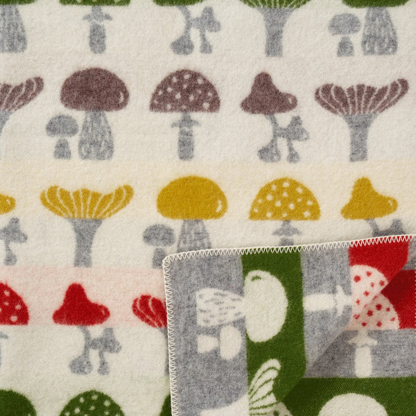 Eco Lambswool Throw | Mushroom