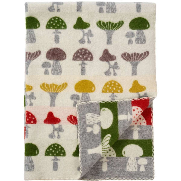 Eco Lambswool Throw | Mushroom