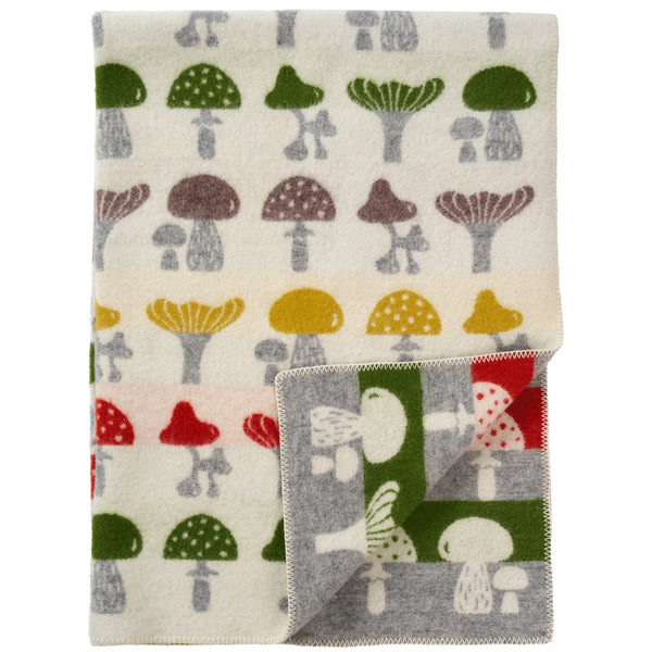 Eco Lambswool Throw | Mushroom