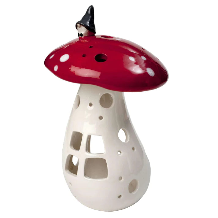 Lantern | Gnome on Mushroom | 14cm