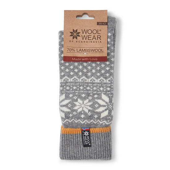 Scandinavian Wool Socks | Lambswool | Grey