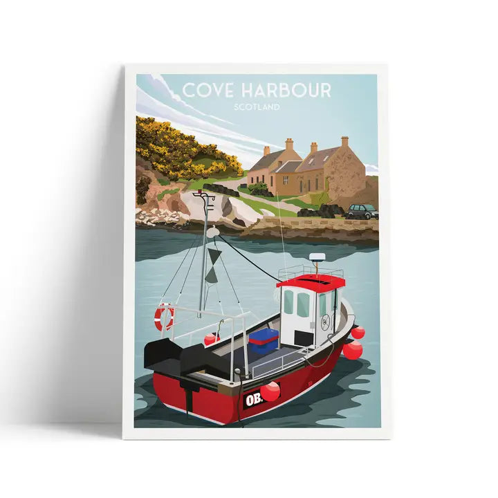 Poster | Cove Harbour | Scottish Borders