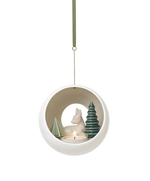 Winter Stories Fawn Hanging tealight candleholder
