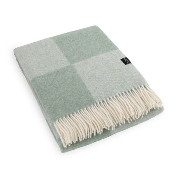 Wool Blanket | Checkerboard | Green