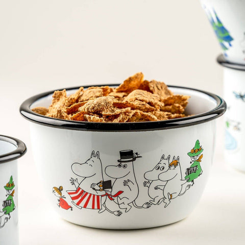 MOOMIN | Enamel Bowl  | Moomin Valley | 0.60L