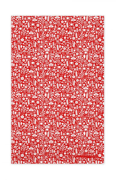 Tea towel & Dishcloth Bundle | Red Dala and Red Dala Horse