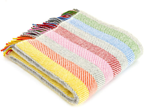 Rainbow Throw | Grey Stripe