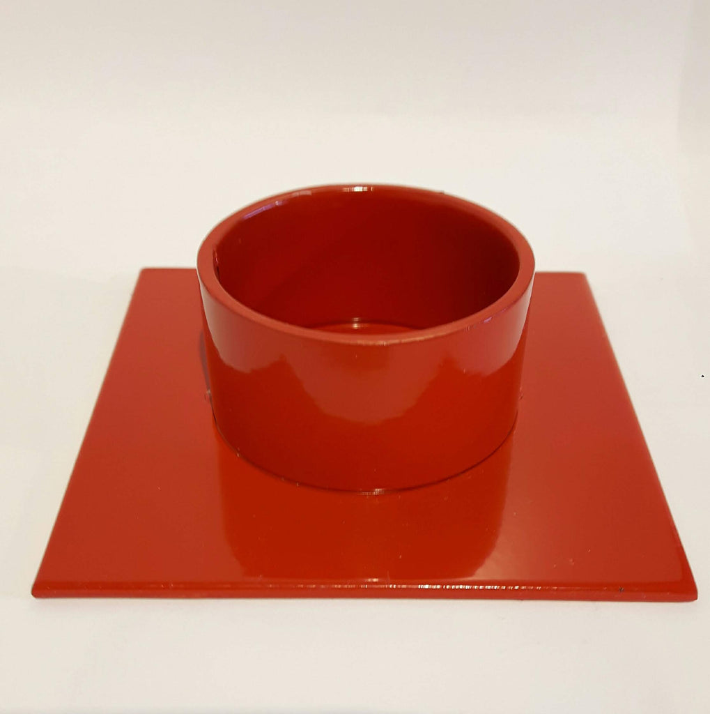 Candlestick "The Square" red - Kunstindustrien