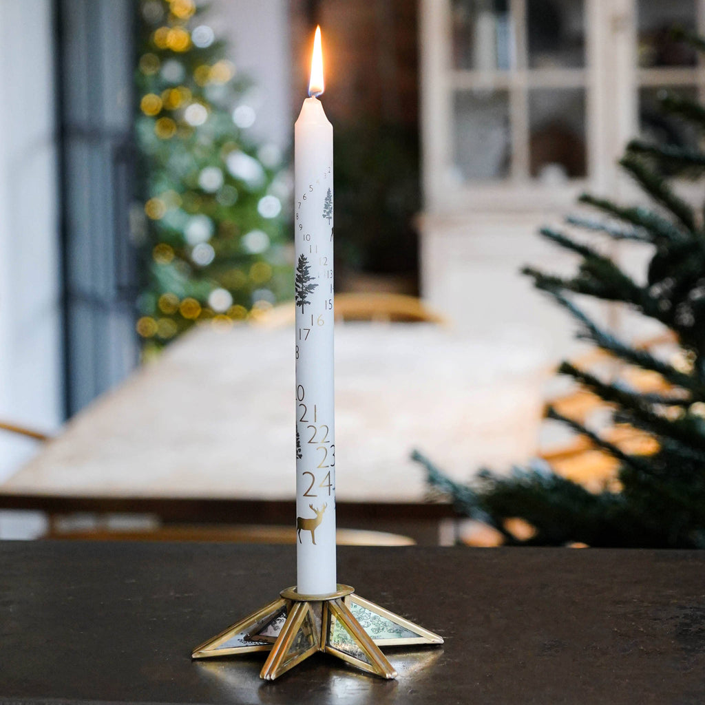 Nordic Stag Advent/Calendar Taper Candle
