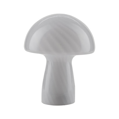 Mushroom Glass Lamp (small) - White