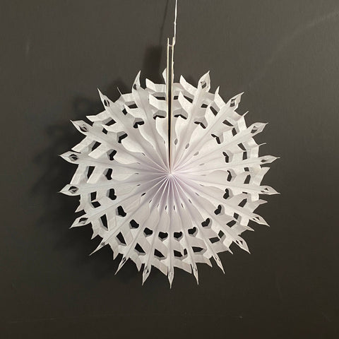 Paper Fan | White | Lace