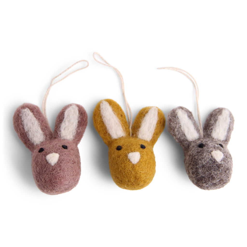 Mini Wool Bunnies | Set of 3