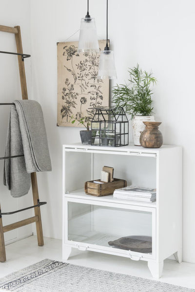 Cotton Quilt - White & Dark Grey Stripes on rack