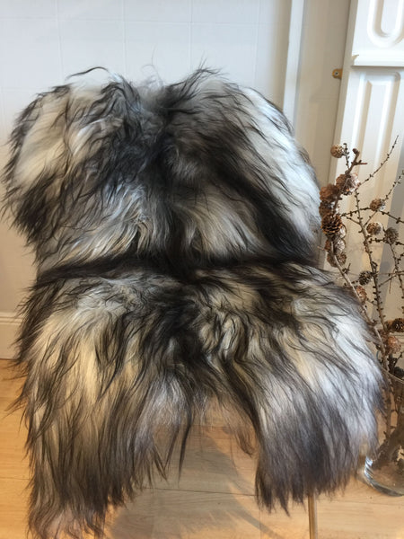 Icelandic Sheepskin - Long Haired - Natural Grey