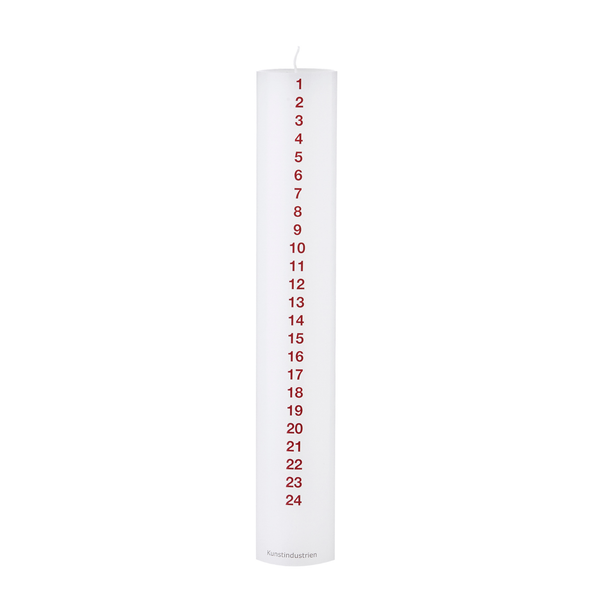 Advent Calendar Candle | Red Numbers